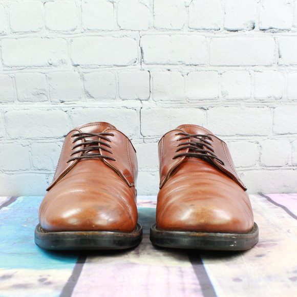 Cole Haan Brown Leather Dress Plain Toe Oxford Shoes Size 10.5 M - Picture 4 of 9
